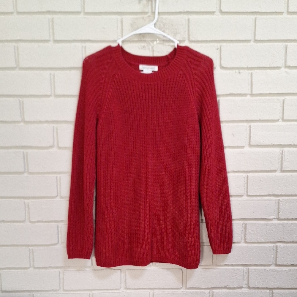 Hastings & Smith Red Thick Warm Crew Neck Sweater. Size Medium